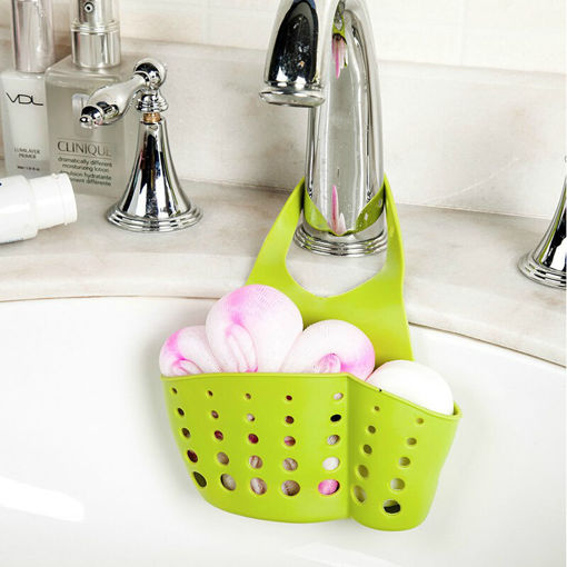 Immagine di Honana Kitchen Portable Hanging Drain Bag Basket Bath Storage Gadget Tools Sink Holder