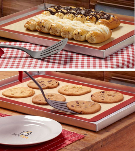 Immagine di Honana 40x30cm Silicone Baking Mat Fiber Glass Non-stick Baking Cake Cookie Bread Pad