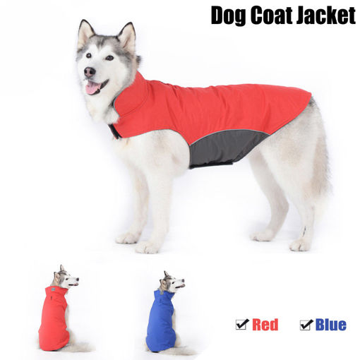Immagine di Reflective Waterproof Dog Coats Winter Warm Padded Pet Puppy Clothes Jacket