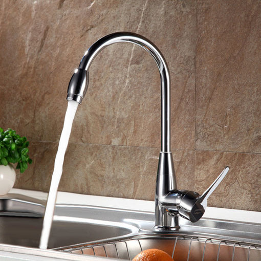 Picture of Red-crowned Crane Single Hole Hot and Cold High Curved Basin Kitchen Faucet