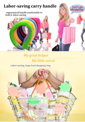Immagine di Shopping Grocery Bag Grip Labor Saving Bag Holder Carry Food Machine Handle